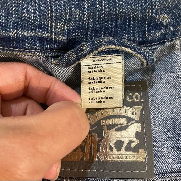 Levi’s women  denim coastal cowgirl  western tracker vest size S - Picture 4 of 11